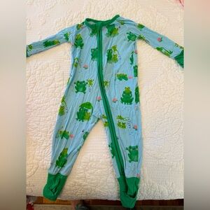 Little sleepies zippy 3-6 months frogs